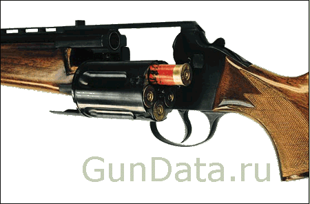 Револьверное ружье МЦ-255-12 с деревянным прикладом и цевьем для рынка гражданского оружия