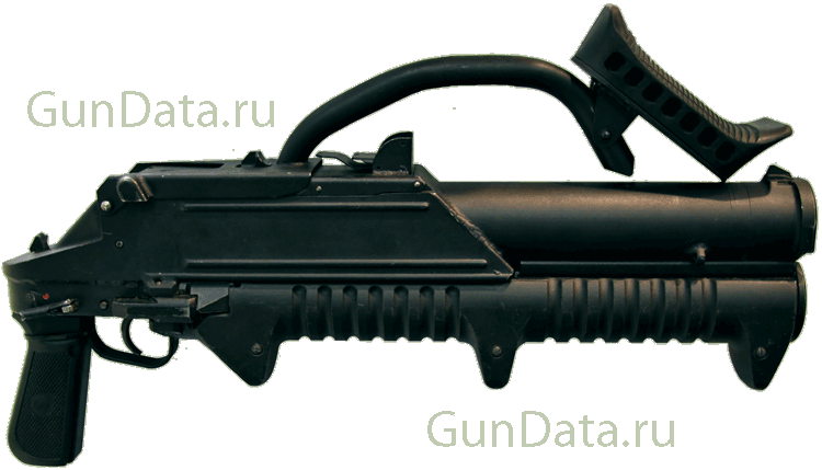 Магазинный гранатомет ГМ - 94 со сложенным прикладом