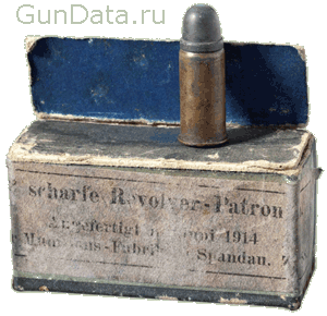 Для стрельбы из револьвера применялись патроны калибра 10,6 мм с безоболочечной свинцовой пулей