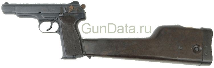 Пистолет АПС с примкнутой кобурой - прикладом