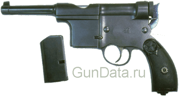 Пистолет Чарола Анитуа (Charola y Anitua 1897) под патрон калибром 7 мм и длиной ствола 85 мм