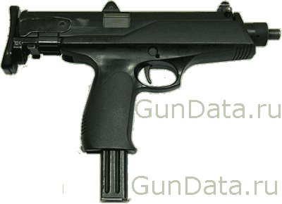 Пистолет - пулемёт АЕК - 919К Каштан с выдвинутым прикладом