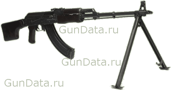 7,62 мм Ручной пулемет Калашникова РПК с рожковым магазином на 40 патронов